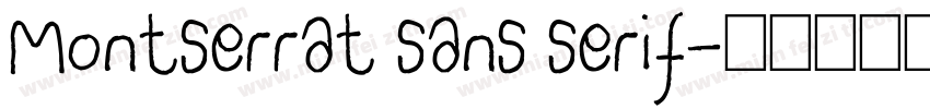 Montserrat sans serif字体转换